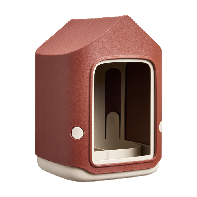 cosy bird feeder 18cm rosso toscano